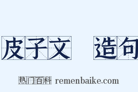 皮子文藪造句是什么意思的图片